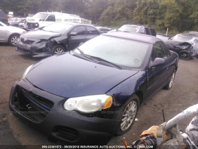 1C3EL55R65N574957 - 2005 CHRYSLER SEBRING TOURING BLUE photo 6