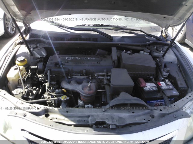 4T1BE46K97U553125 - 2007 TOYOTA CAMRY NEW GENERAT CE/LE/XLE/SE SILVER photo 10