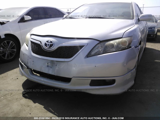 4T1BE46K97U553125 - 2007 TOYOTA CAMRY NEW GENERAT CE/LE/XLE/SE SILVER photo 6