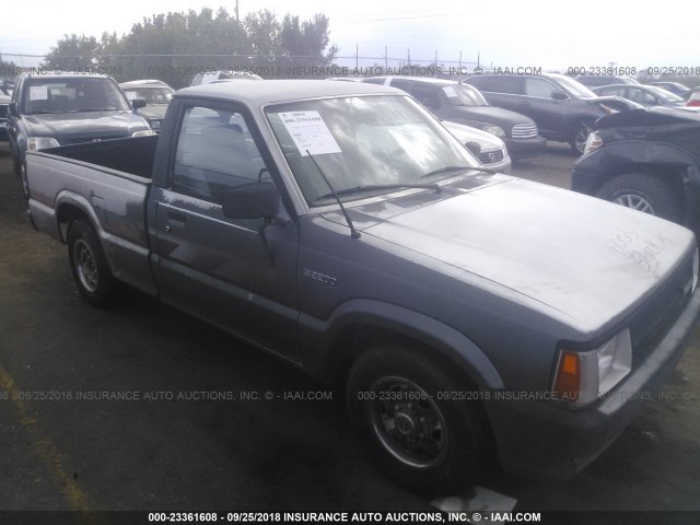 JM2UF1136M0142238 - 1991 MAZDA B2200 SHORT BED GRAY photo 1