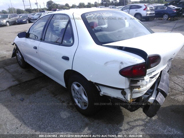 1G1JC524617239658 - 2001 CHEVROLET CAVALIER CNG WHITE photo 3