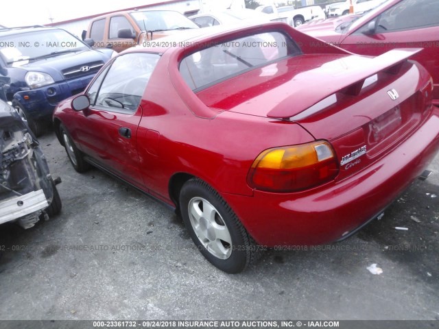 JHMEH6169RS000941 - 1994 HONDA CIVIC DEL SOL SI RED photo 3