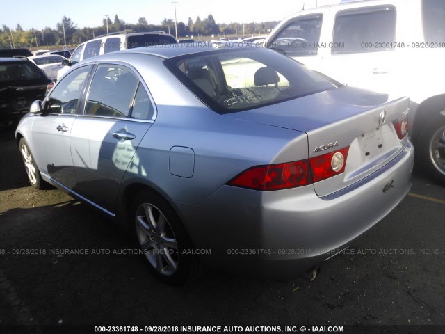 JH4CL96925C019314 - 2005 ACURA TSX Light Blue photo 3