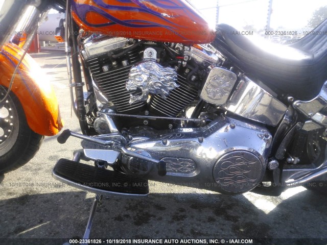 1HD1BML30VY010918 - 1997 HARLEY-DAVIDSON FLSTF ORANGE photo 9