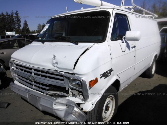 1GCGG35K5M7118452 - 1991 CHEVROLET G30 WHITE photo 2