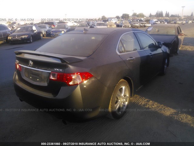 JH4CU2F6XDC009994 - 2013 ACURA TSX TECH GRAY photo 4