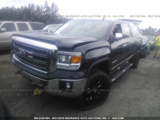 3GTU2VEC6EG105737 - 2014 GMC SIERRA K1500 SLT BLACK photo 2