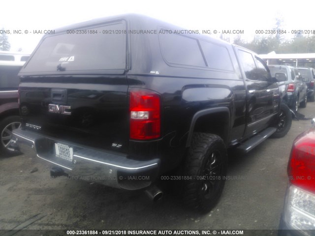 3GTU2VEC6EG105737 - 2014 GMC SIERRA K1500 SLT BLACK photo 4