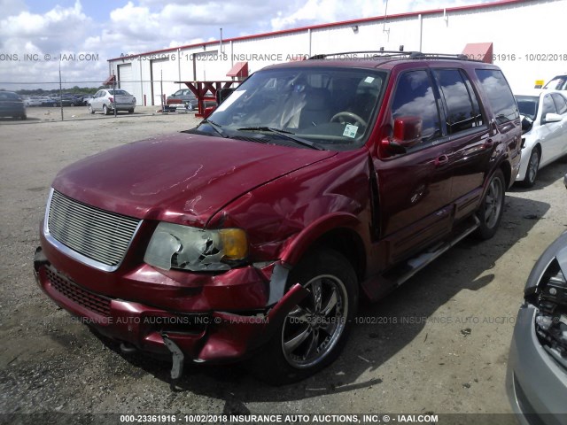 1FMPU16L53LC18637 - 2003 FORD EXPEDITION XLT RED photo 2
