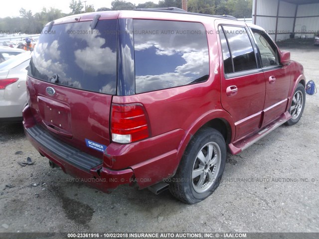 1FMPU16L53LC18637 - 2003 FORD EXPEDITION XLT RED photo 4