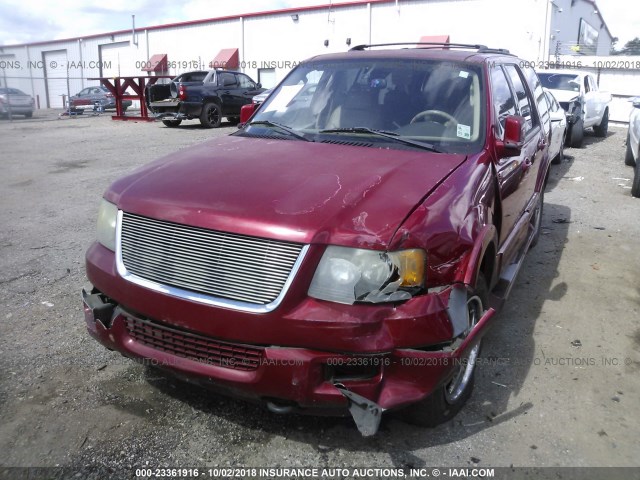 1FMPU16L53LC18637 - 2003 FORD EXPEDITION XLT RED photo 6