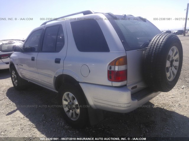 4S6CM58W7W4410211 - 1998 HONDA PASSPORT EX/LX 银色 照片 3