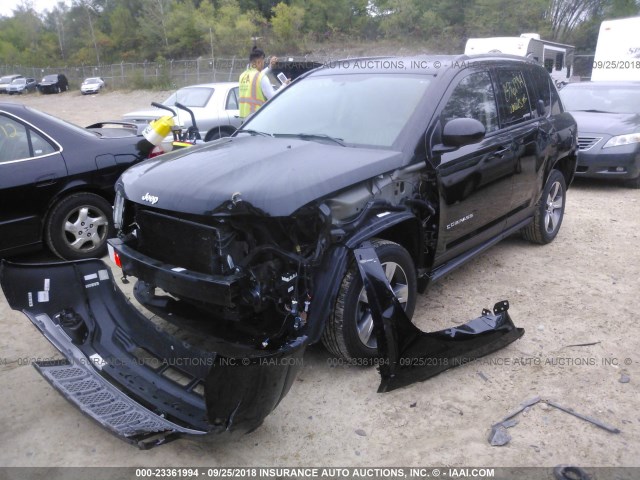 1C4NJDEB6GD721799 - 2016 JEEP COMPASS LATITUDE 黑色 照片 2