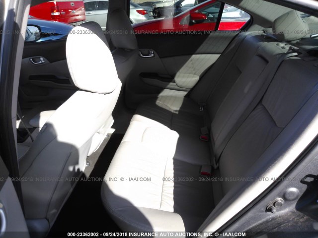 2HGFB2F99CH557190 - 2012 HONDA CIVIC EXL GRAY photo 8