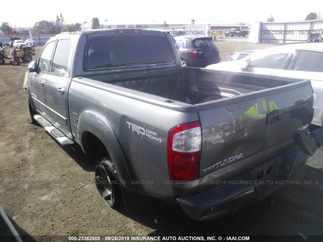 5TBDT44184S450803 - 2004 TOYOTA TUNDRA DOUBLE CAB SR5 GRAY photo 3