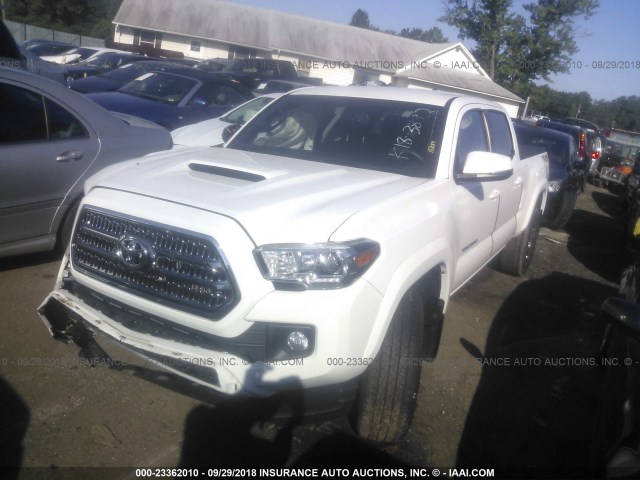 5TFDZ5BN4GX008312 - 2016 TOYOTA TACOMA DBL CAB/SR5/TRD SPORT/OR WHITE photo 2