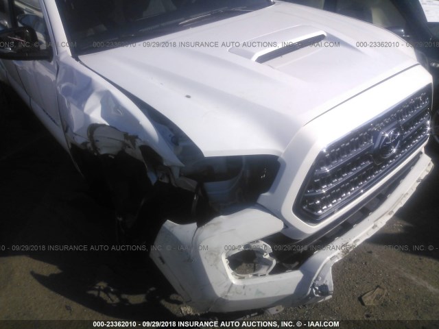 5TFDZ5BN4GX008312 - 2016 TOYOTA TACOMA DBL CAB/SR5/TRD SPORT/OR WHITE photo 6