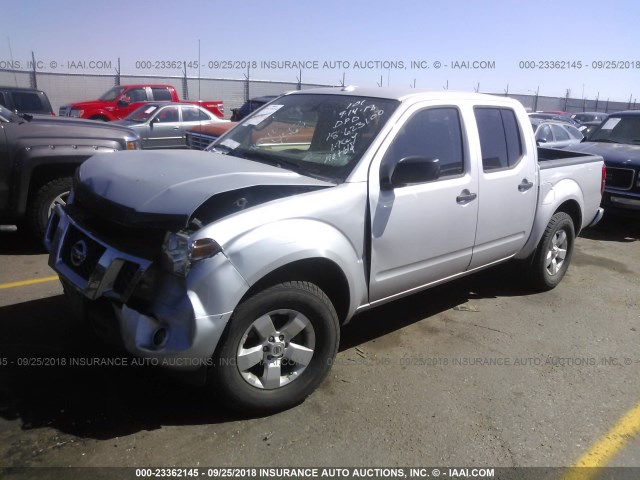 1N6AD0ER5DN760107 - 2013 NISSAN FRONTIER S/SV/SL/PRO-4X SILVER photo 2