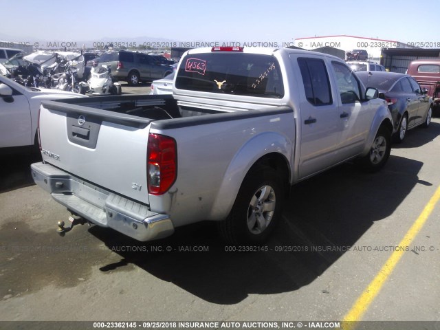 1N6AD0ER5DN760107 - 2013 NISSAN FRONTIER S/SV/SL/PRO-4X SILVER photo 4