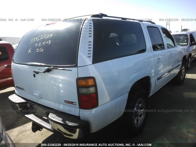 1GKEC16T73J261777 - 2003 GMC YUKON XL C1500 WHITE photo 4