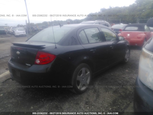 1G1AM58B787253548 - 2008 CHEVROLET COBALT SPORT BLACK photo 4