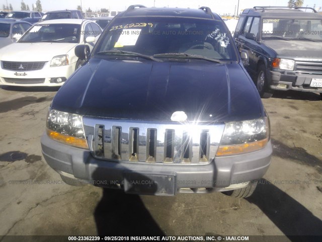 1J4GW48N91C647057 - 2001 JEEP GRAND CHEROKEE LAREDO BLACK photo 6