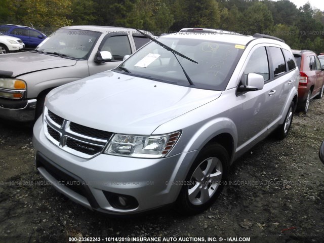 3D4PG1FG6BT556889 - 2011 DODGE JOURNEY MAINSTREET SILVER photo 2