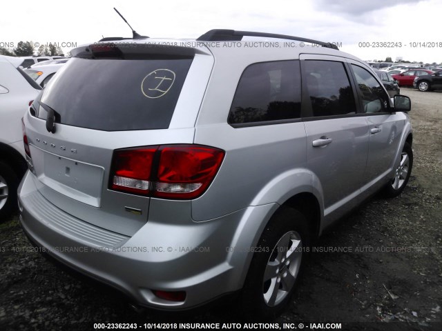 3D4PG1FG6BT556889 - 2011 DODGE JOURNEY MAINSTREET SILVER photo 4