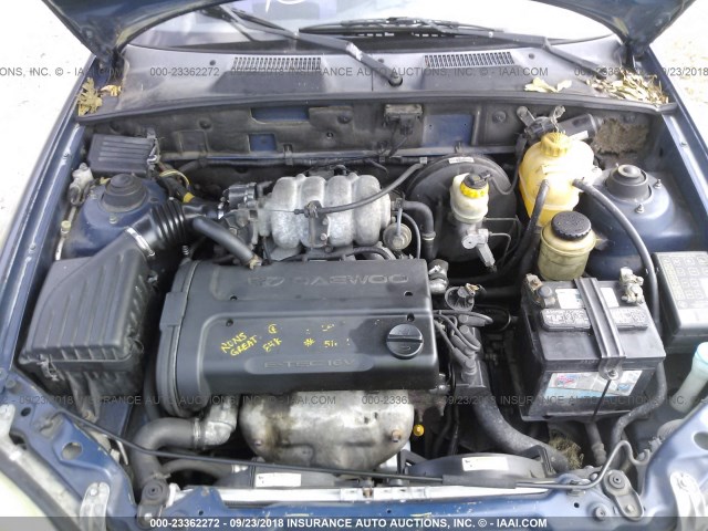 KLATA52651B650738 - 2001 DAEWOO LANOS S Azul foto 10
