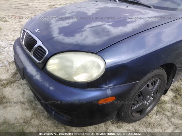 KLATA52651B650738 - 2001 DAEWOO LANOS S Azul foto 6