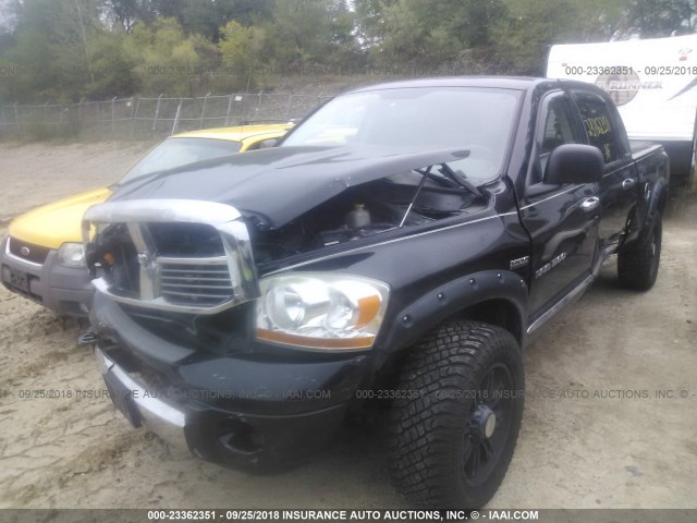 3D3KS19D66G138149 - 2006 DODGE RAM 1500 BLACK photo 2