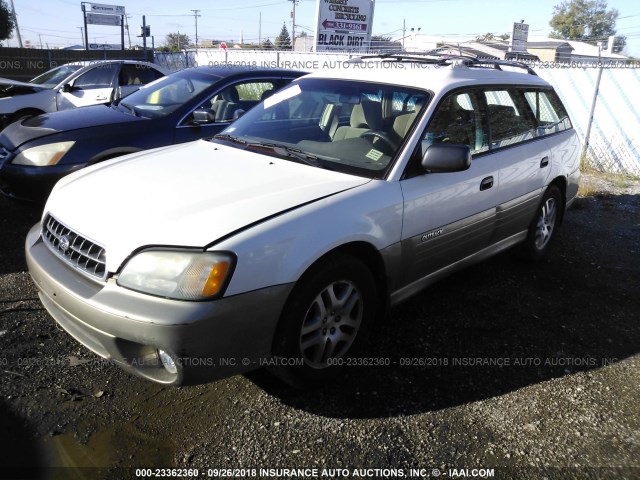 4S3BH675347639069 - 2004 SUBARU LEGACY OUTBACK AWP WHITE photo 2