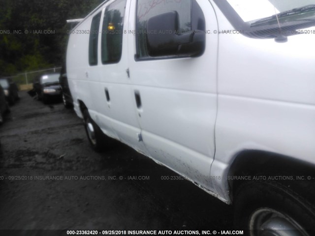 1FTNE24W24HB18673 - 2004 FORD ECONOLINE E250 VAN WHITE photo 6