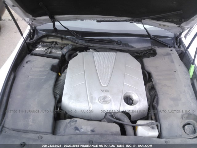 JTHBE96S580035702 - 2008 LEXUS GS 350 Ақ фото 10