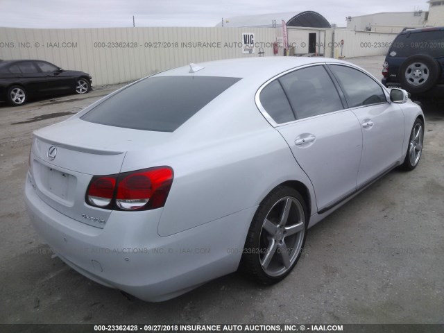 JTHBE96S580035702 - 2008 LEXUS GS 350 Ақ фото 4