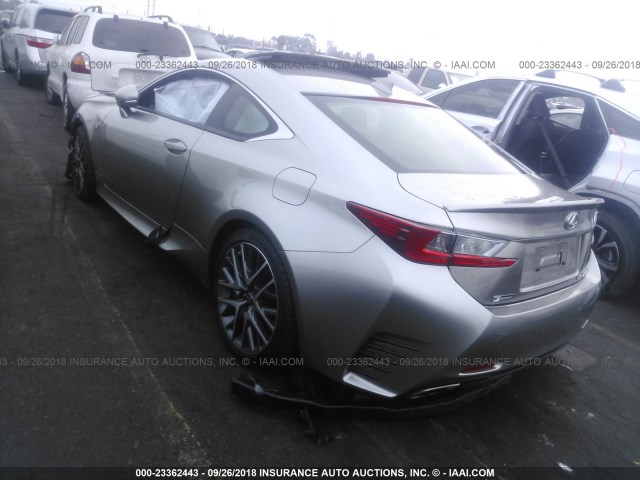 JTHHA5BC2H5005847 - 2017 LEXUS RC 200T GRAY photo 3