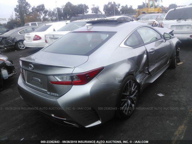 JTHHA5BC2H5005847 - 2017 LEXUS RC 200T GRAY photo 4