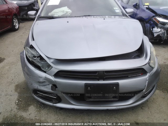 1C3CDFBB0ED797552 - 2014 DODGE DART SXT SILVER photo 6