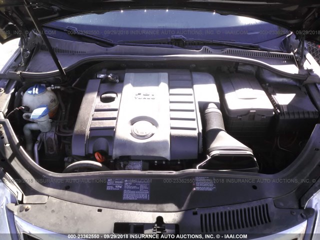 WVWBA71F98V047270 - 2008 VOLKSWAGEN EOS TURBO/KOMFORT GRAY photo 10