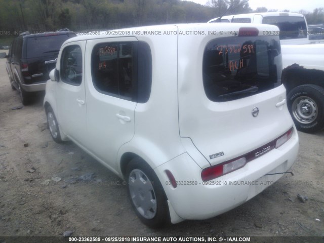 JN8AZ28R99T110893 - 2009 NISSAN CUBE S/SL WHITE photo 3