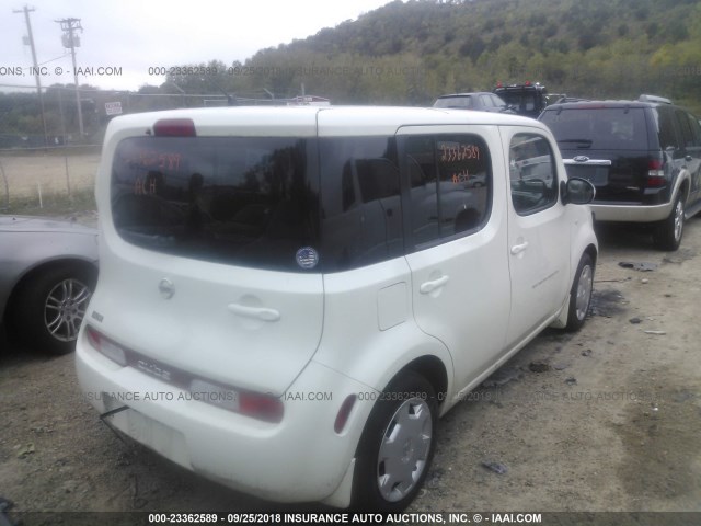 JN8AZ28R99T110893 - 2009 NISSAN CUBE S/SL WHITE photo 4