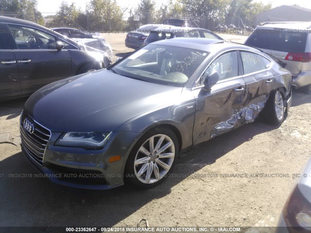 WAU2GAFC1DN061729 - 2013 AUDI A7 PRESTIGE GRAY photo 2