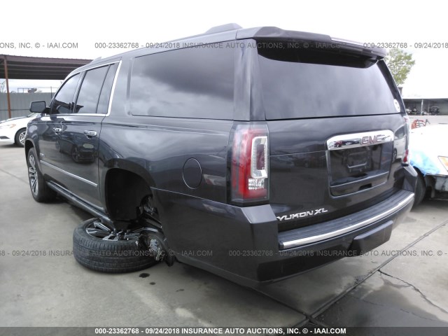 1GKS2HKJ3HR126436 - 2017 GMC YUKON XL DENALI GRAY photo 3