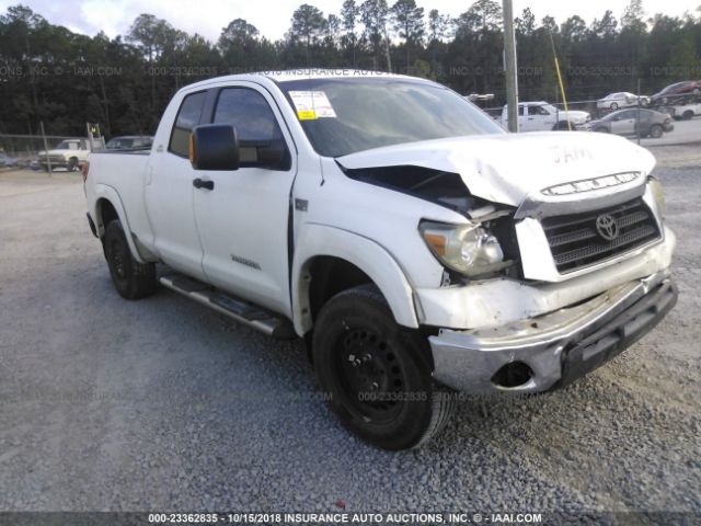 5TFRV54197X023951 - 2007 TOYOTA TUNDRA DOUBLE CAB SR5 WHITE photo 1