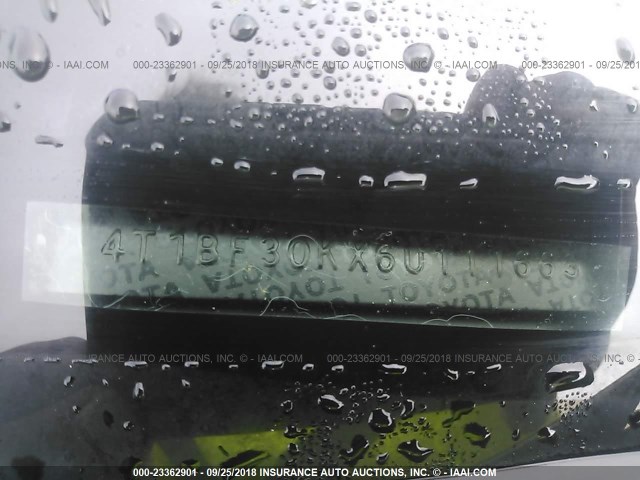 4T1BF30KX6U111663 - 2006 TOYOTA CAMRY LE/XLE/SE TAN photo 9