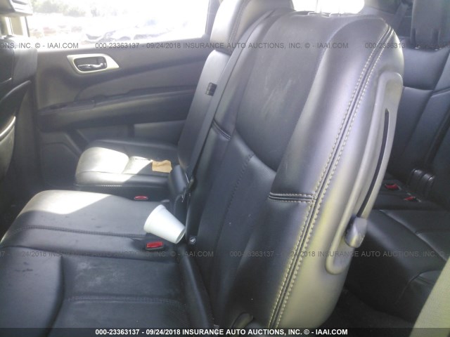 5N1AR2MN9EC707014 - 2014 NISSAN PATHFINDER S/SV/SL/PLATINUM BROWN photo 8