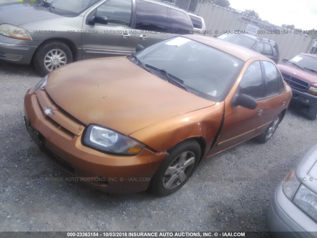 1G1JF52F547239406 - 2004 CHEVROLET CAVALIER LS ORANGE photo 2