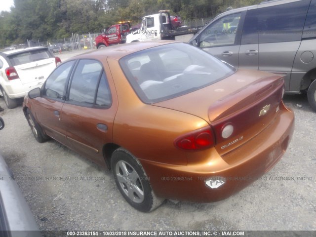 1G1JF52F547239406 - 2004 CHEVROLET CAVALIER LS ORANGE photo 3