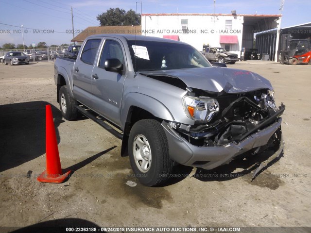 5TFJU4GN7FX078048 - 2015 TOYOTA TACOMA DOUBLE CAB PRERUNNER SILVER photo 1