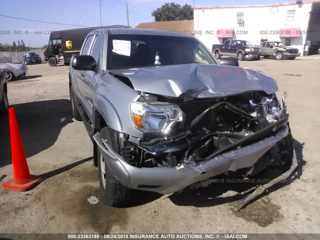 5TFJU4GN7FX078048 - 2015 TOYOTA TACOMA DOUBLE CAB PRERUNNER SILVER photo 6